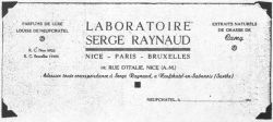 Membrete del Perfumista Serge Raynaud